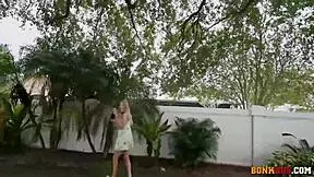 what if this teen trades panties for hard cock ride in the car?