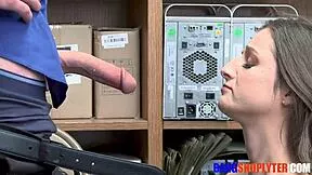 Kenzi Ryans fucked on desk by security to dodge jail after shoplifting?!