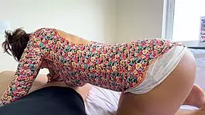 little stepdaughter, pull up that dress and beg daddy to fuck your ass from behind?