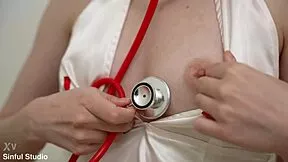 Sweet Doctor Offers Ass Therapy for Oliver Trunk Huge Cock