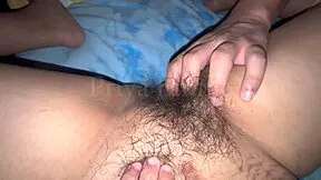 stepdad fingers hairy pussy gropes big juicy boobs on indian arab teen 18+ stepdaughter in room!