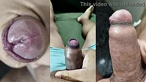 my small foreskin cock cums while girlfriend masturbates juicy pussy tits part 14