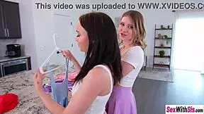 hot double date two horny lesbians suckin ridin my cock cowgirl lucky me