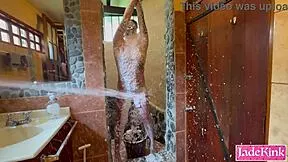 punishin my cheatin slave girl humiliatin her with foam body writin in shower