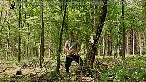 Ever wonder if this bimbo fitness doll craves stranger cock mid workout in the forest?