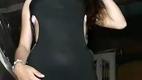 bonneyuwu dancing her goth curves in tiny outfit