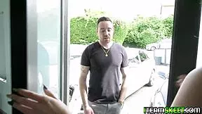i'm so horny bendin over this blonde teen's small tits bouncin as she takes dick doggystyle