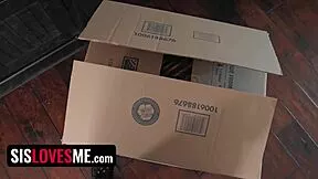 hey stepsis why use a dildo when bro can give you a real facial cumshot