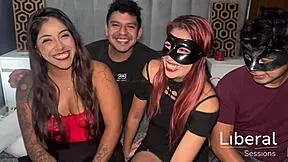 friends swap wives for hot oral swap session