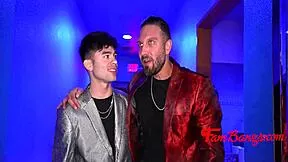 family thinks i'm at college but i'm stripping in club for mmf threesome?