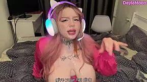 oh man joi from this passionate redhead streamer gamer makes you cum buckets