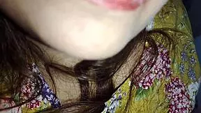 stepbrother gropes my big tits and tight pussy late night in bed