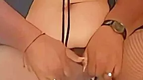 oh man this old granny models her lingerie ass then deepthroats me good!!