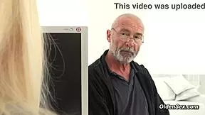 yo check this horny old man bangin blonde teen doggystyle at work
