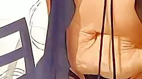 oh man this old granny models her lingerie ass then deepthroats me good!!