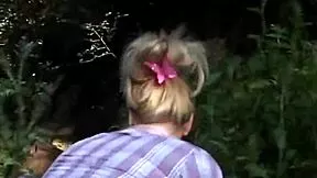 Sexy Petite Teen Lesbian Rips Clothes for Outdoor Pussy Fingering