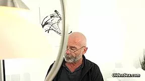 yo check this horny old man bangin blonde teen doggystyle at work