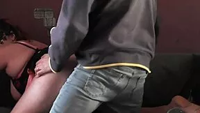 neighbor's huge tits bounce wildly as she rides hard but what hides beneath her curves?