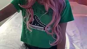 uhh my latino stepbrother yanks off my thong and licks my wet pussy in bed