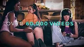 horny sorority roommates gina valentina kenzie reeves cadey mercury slam sofa threesome