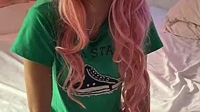 uhh my latino stepbrother yanks off my thong and licks my wet pussy in bed