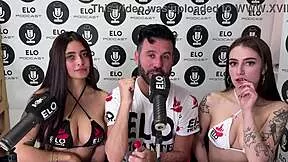 chavita and lorraine heat up the spicy room with flirty interview vibes