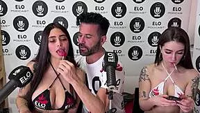 chavita and lorraine heat up the spicy room with flirty interview vibes