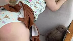 wanna see this cute blonde babe monroe's petite feet in socks while spanking her big ass?