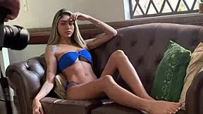 damn this 18yo skinny busty brazilian teen fucks monster cock behind scenes bts