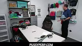 pussyperp vanessa sky back office accused stealing offers blowjob handjob to escape