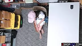 skinny teen busted by security now he's rippin clothes fuckin her hard with big dick 💦🔥