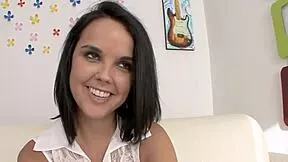 Innocent teen's mouth stuffed with huge cock before pussy pounding cumshot?