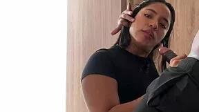 secretly sucking my best friend's boyfriend's big black cock deepthroat style - amateur couple nysdel homemade face fucking and cum swallow!