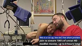 Become Doctor-Tampa Gives Freshman Raya Nguyen Mandatory Hitachi Orgasm in Hospital with Toys and Gaping Shaved Pussy!