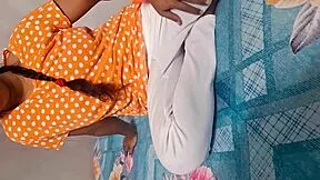 whoa babe, first time desi step aunty's tight pussy gets fucked 😍 beautiful housewife emoji orgy