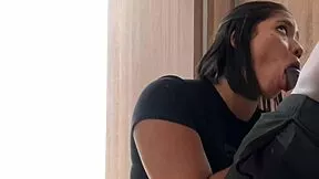 secretly sucking my best friend's boyfriend's big black cock deepthroat style - amateur couple nysdel homemade face fucking and cum swallow!