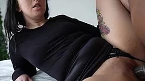 goth girl takes on massive black cock in wild ride