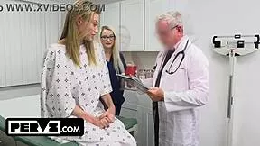 omg kyler quinn's tight teen pussy gets fingered and filled by pervy doc 😈🍆💦