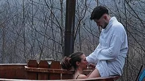 laura quest flashes tits in car then fucks outdoors with neighbor