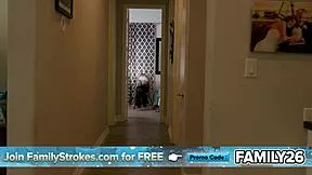 stepdad's open door rule turns into wild hardcore pounding of rebellious stepdaughter