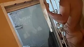 dad locks up room but horny spanish teen sneaks lover in window for wild pussy pounding session