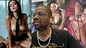 Tight Bald Pussy Goth Lady D Rides Dildo Cowgirl Jerking Gooner Cock Cum Covered