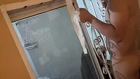 dad locks up room but horny spanish teen sneaks lover in window for wild pussy pounding session