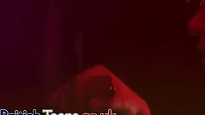 nurse greene at gloryhole slurps deep on anonymous cock swallowing cum in stockings and lingerie