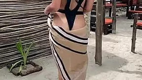 linda petite colombian struts in tiny outfit