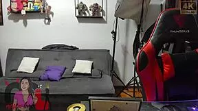 brunette amateur babe invites black bull over cuckold style for hairy pussy and ass pounding while on phone