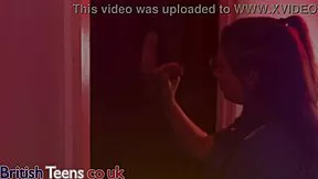 nurse greene at gloryhole slurps deep on anonymous cock swallowing cum in stockings and lingerie