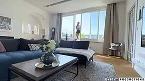 audrey reid, your nympho girlfriend chokes on cock pov