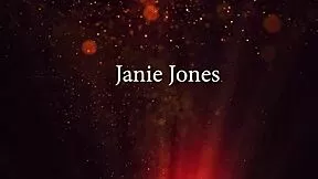 Janie Jones rams glass dildo deep in her horny tight shaved butthole