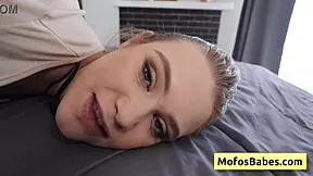 chloe rose: can this horny blonde take massive dick in her bald pussy?